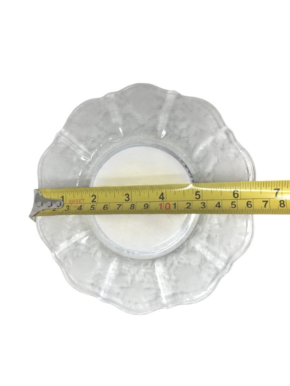 Vintage Cambridge Glass Wildflower Etched Bread & Butter Plate (6") - Picture 6 of 7
